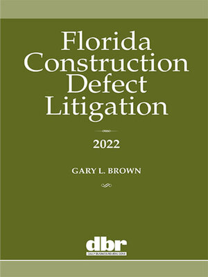 cover image of Florida Construction Defect Litigation